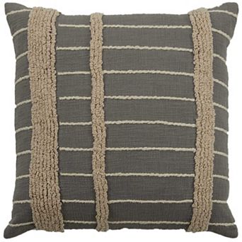 Rizzy Home Arlo 20 in x 20 in Textured Throw Pillow