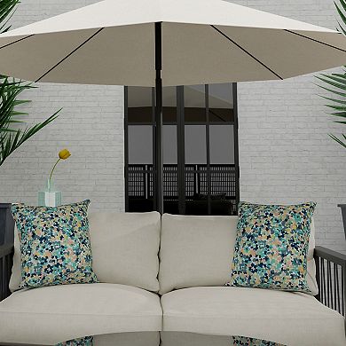 Rizzy Home Al 22 in. x 22 in. Floral Pattern Indoor / Outdoor Throw Pillow