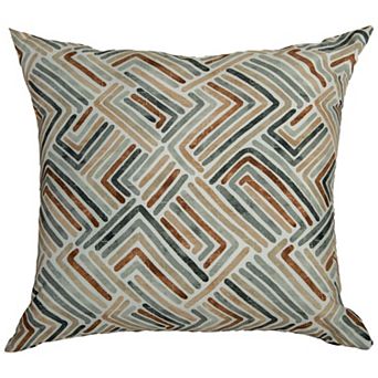 Rizzy Home Ally 22 in x 22 in Geometric Indoor / Outdoor Throw Pillow