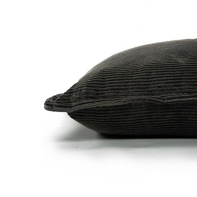 Rizzy Home Abby 20 in. x 20 in. Corduroy Throw Pillow Cover