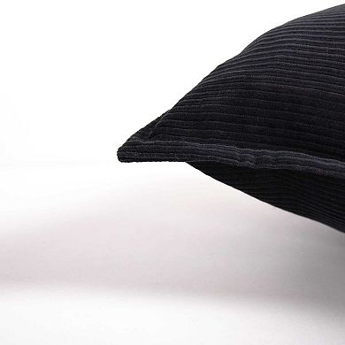 Rizzy Home Abby 20 in. x 20 in. Down Filled Corduroy Throw Pillow