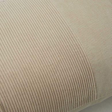 Rizzy Home Bob 14 in. x 26 in. Corduroy & Velvet Throw Pillow Cover