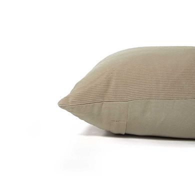 Rizzy Home Bob 14 in. x 26 in. Corduroy & Velvet Throw Pillow Cover