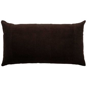 Rizzy Home Bob 14 in x 26 in Corduroy & Velvet Throw Pillow Cover