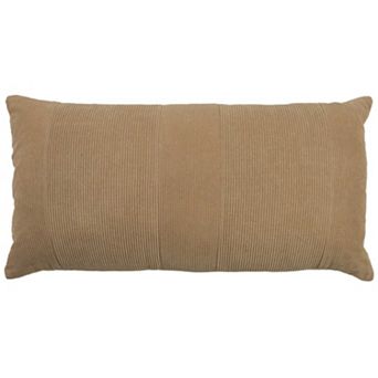 Rizzy Home Bob 14 in x 26 in Corduroy & Velvet Throw Pillow Cover