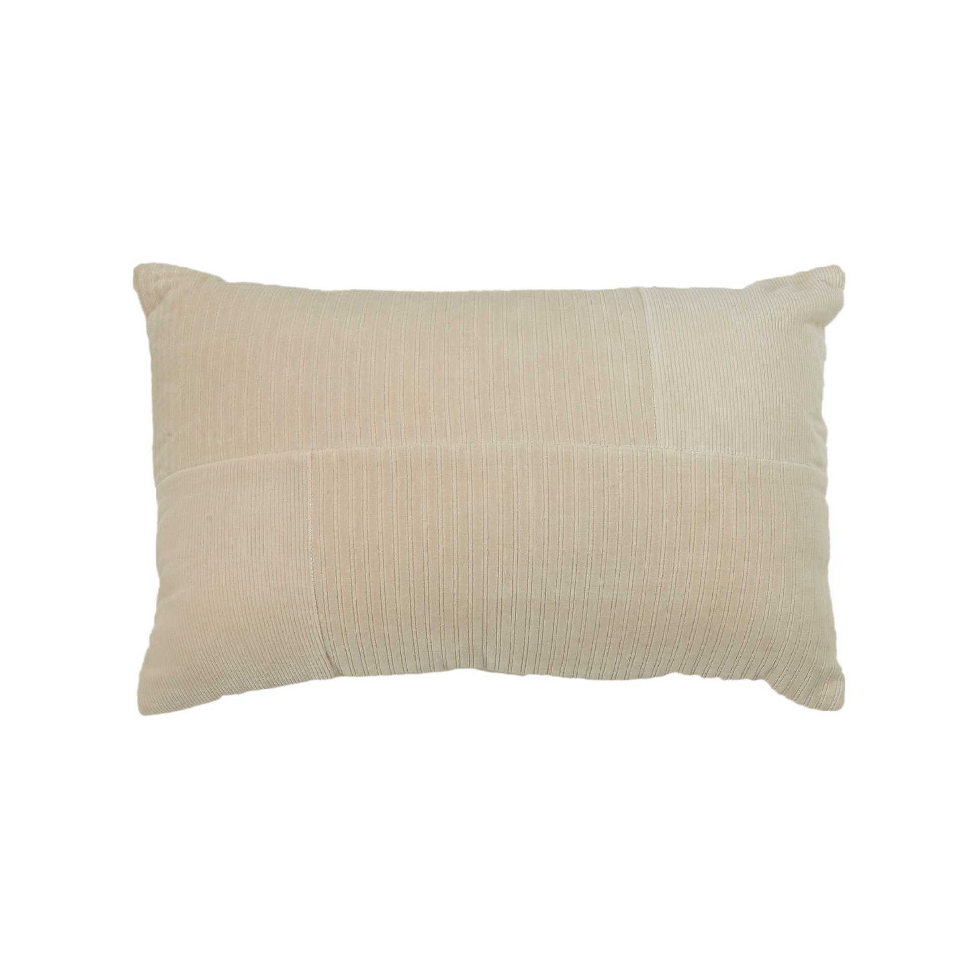 Rizzy Home Bev Throw Pillow Cover, Natural