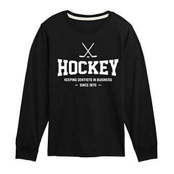 Boys 8-20 Hockey Dentist Long Sleeve Graphic Tee