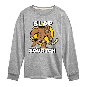 Boys 8-20 Slap Squatch Hockey Long Sleeve Graphic Tee