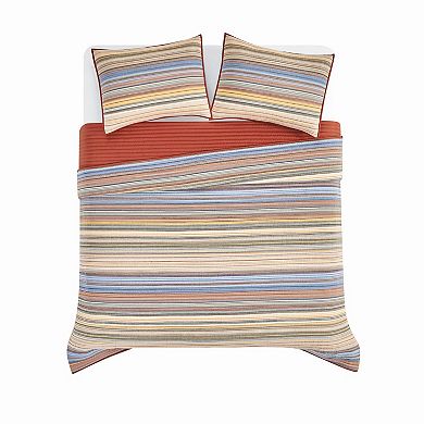 Oceanfront Resort Naples Striped Quilt & Sham Set