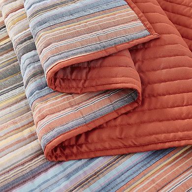 Oceanfront Resort Naples Striped Quilt & Sham Set