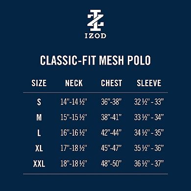 Men's IZOD Swingflex Elite Short Sleeve Mesh Polo