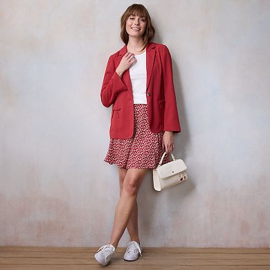 Women's LC Lauren Conrad Notch Collar Bow Blazer