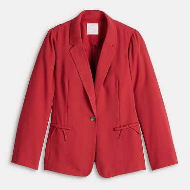 Women's LC Lauren Conrad Notch Collar Bow Blazer