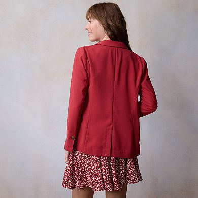 Women's LC Lauren Conrad Notch Collar Bow Blazer
