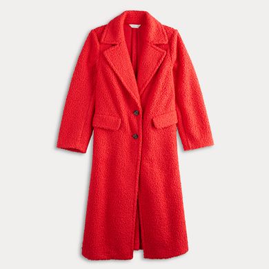 Petite LC Lauren Conrad Long Overcoat