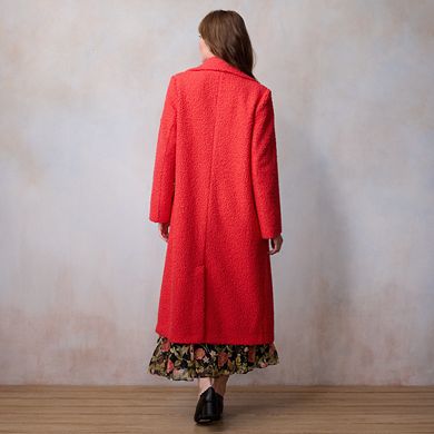 Petite LC Lauren Conrad Long Overcoat