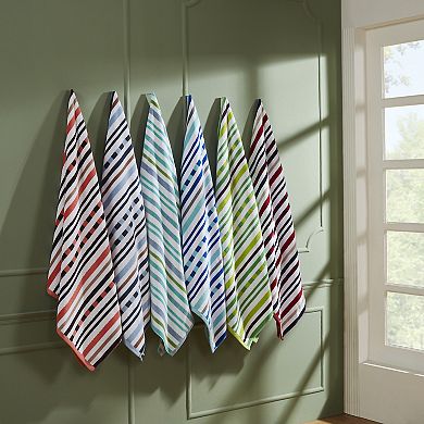 SUPERIOR 2-Pack Striped Textured Oversized Beach Towel