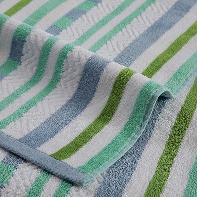 SUPERIOR 2-Pack Striped Textured Oversized Beach Towel