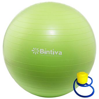 Bintiva Anti-burst Exercise Stability Yoga Ball For Fitness 65cm - Green