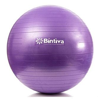 Bintiva Anti-burst Exercise Stability Yoga Ball For Fitness 55cm - Purple