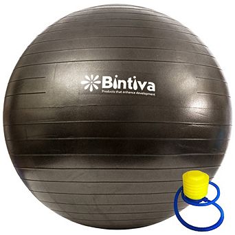 Bintiva Anti-burst Exercise Stability Yoga Ball For Fitness 75cm - Black
