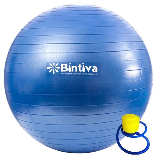 Bintiva Anti burst Exercise Stability Yoga Ball For Fitness 55cm Blue