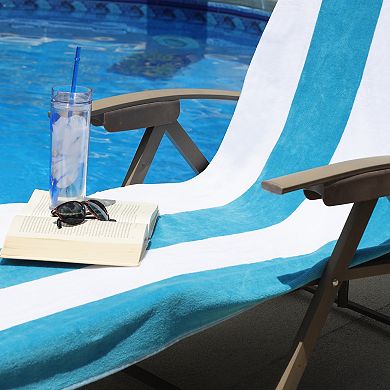 SUPERIOR Cabana Striped Towel or Chaise Lounge Chair Cover