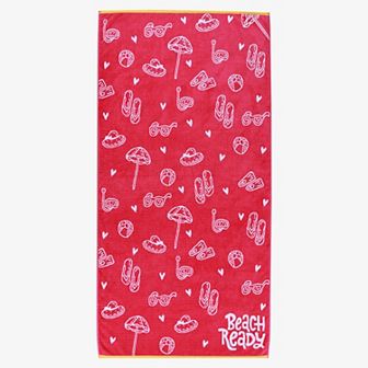 SUPERIOR Bahama Cotton Fuzzy Velour Terry Oversized Beach Towel