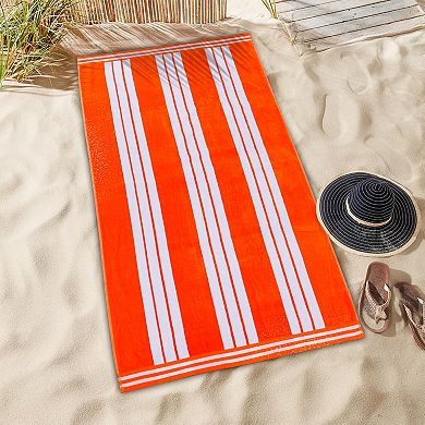 SUPERIOR Cabana Stripe Oversized Cotton Beach Towel