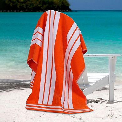 SUPERIOR Cabana Stripe Oversized Cotton Beach Towel