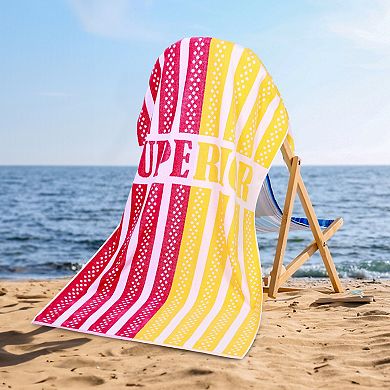 SUPERIOR Striped Oversized Beach Towel