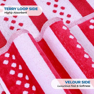 SUPERIOR Striped Oversized Beach Towel