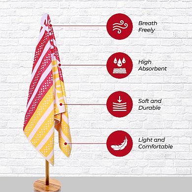 SUPERIOR Striped Oversized Beach Towel