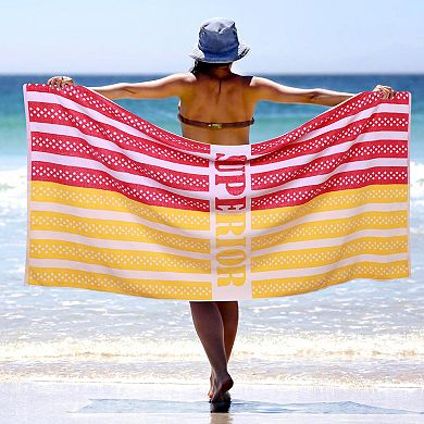 SUPERIOR Striped Oversized Beach Towel