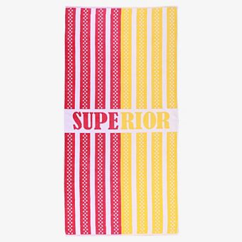 SUPERIOR Striped Oversized Beach Towel