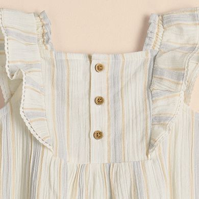 Baby Girl Little Co. By Lauren Conrad Woven Flutter Sleeve Bubble Sunsuit