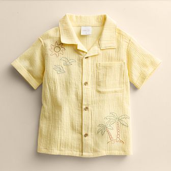 Kids 4-12 Little Co. By Lauren Conrad Short-Sleeve Woven Button Up