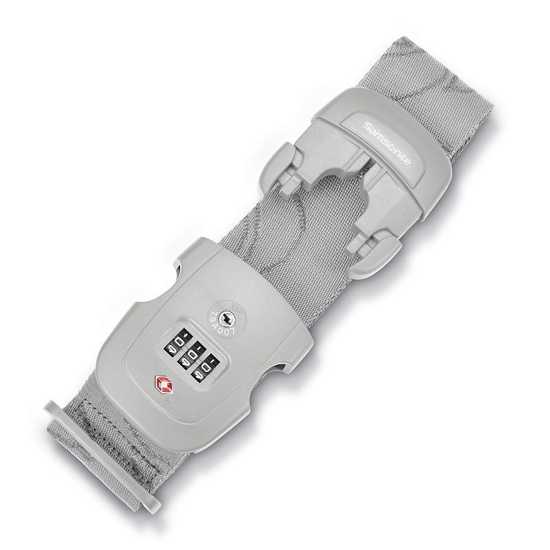 Samsonite 3-Dial Luggage Strap, Grey Blue