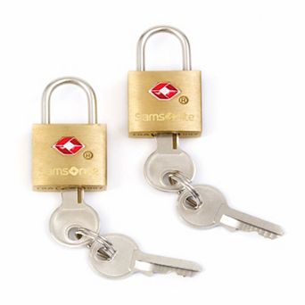 Samsonite 2 pk Travel Sentry Brass Key Locks