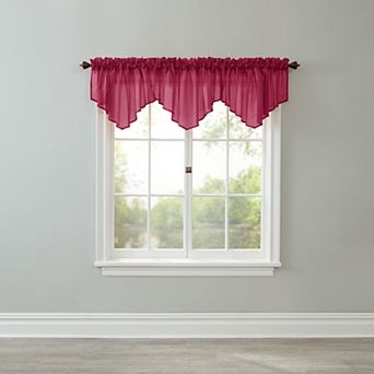 Brylanehome Bh Studio Sheer Voile Ascot Valance