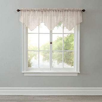 Brylanehome Bh Studio Sheer Voile Ascot Valance