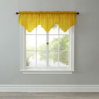 Brylanehome Bh Studio Sheer Voile Ascot Valance