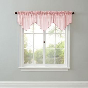 Brylanehome Bh Studio Sheer Voile Ascot Valance