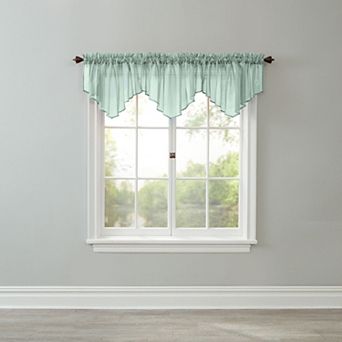 Brylanehome Bh Studio Sheer Voile Ascot Valance