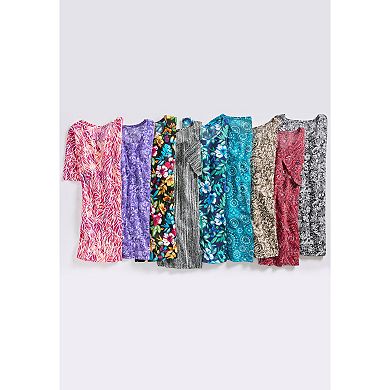 Catherines Women's Plus Size Easy Fit Short Sleeve Scoopneck Tunic