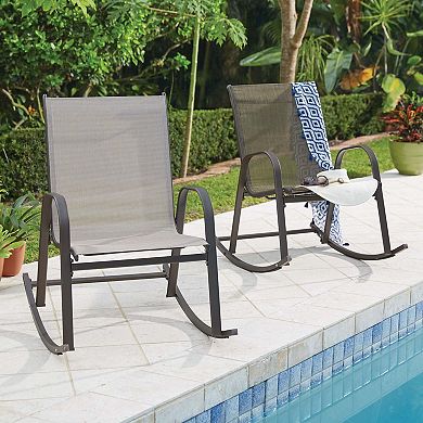 BrylaneHome Extra-Wide 350 Lbs. Capacity Rocker
