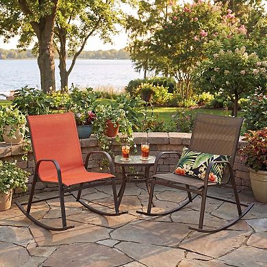 BrylaneHome Extra-Wide 350 Lbs. Capacity Rocker