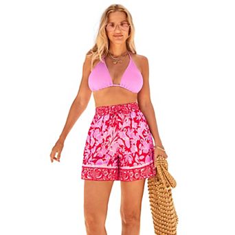Swimsuits for All Women's Tie-Front Cover Up Shorts