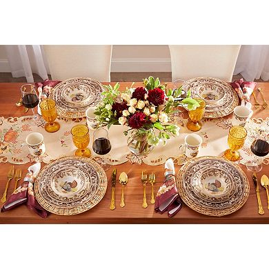 Brylanehome 4 Piece Amber Goblets Set