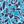 Blue Cutout Floral
